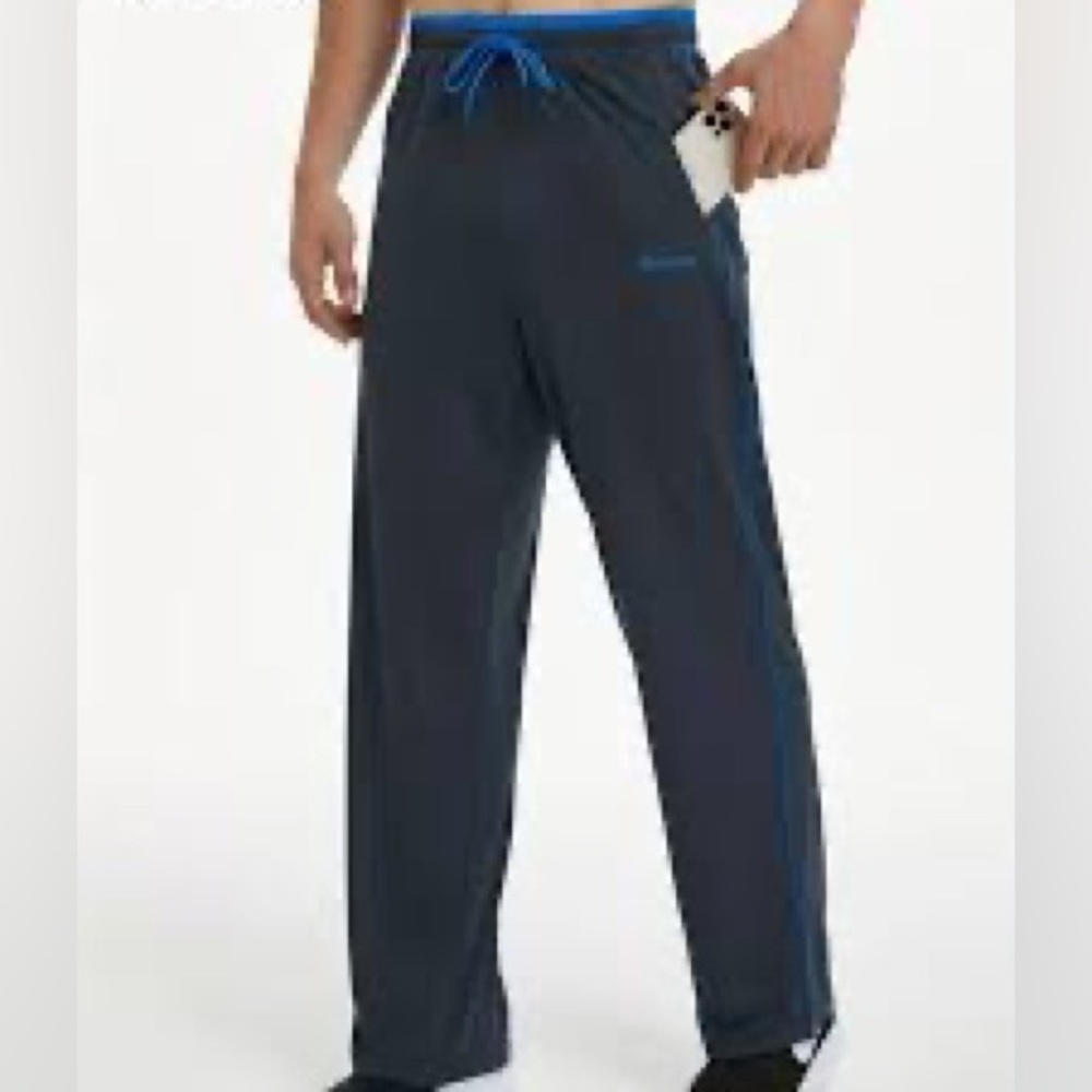 Men's Charcoal Joggers with Blue Accents